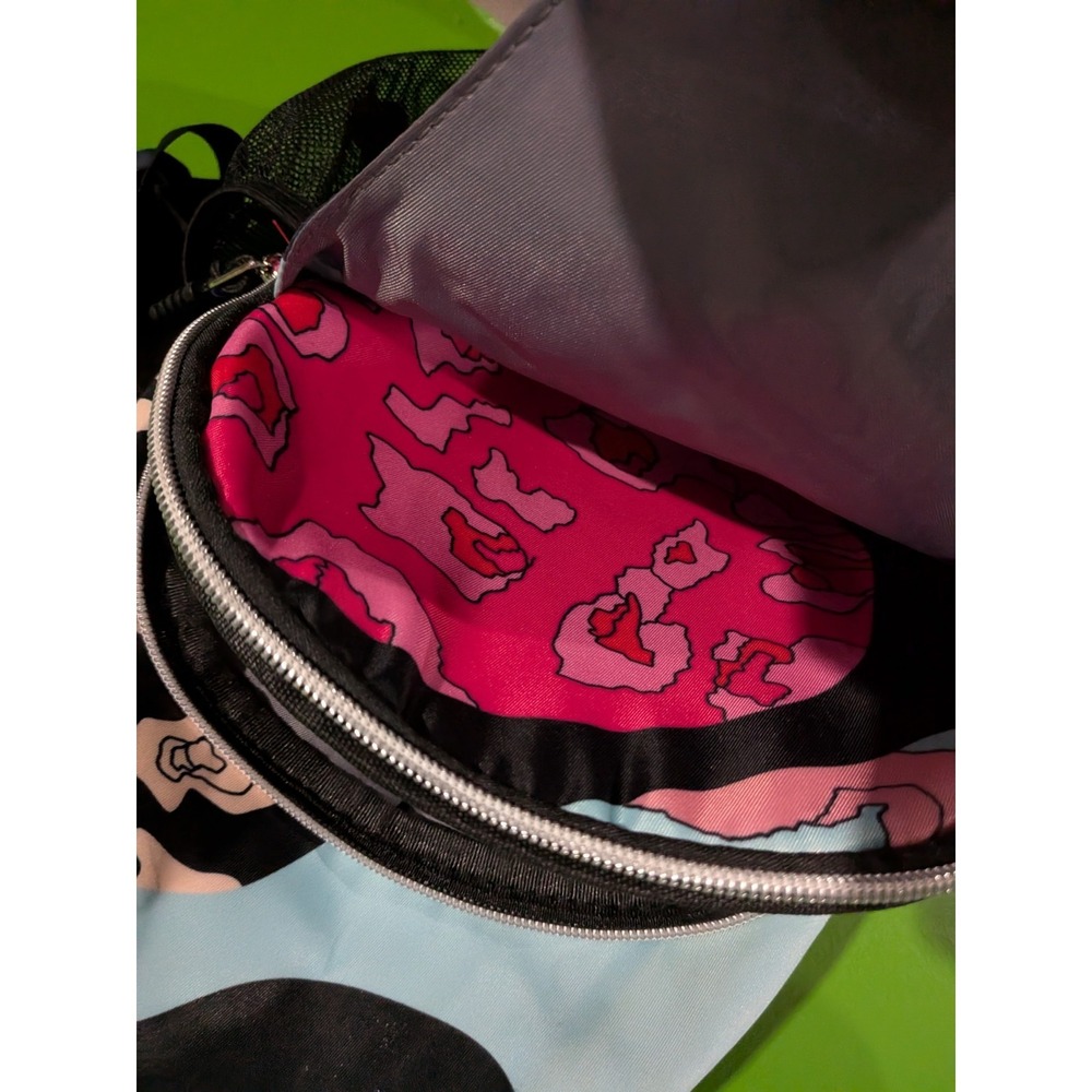 Moiso Sling Bag Camo Multicolor Crossbody Pink Purple Blue - Picture 7 of 9